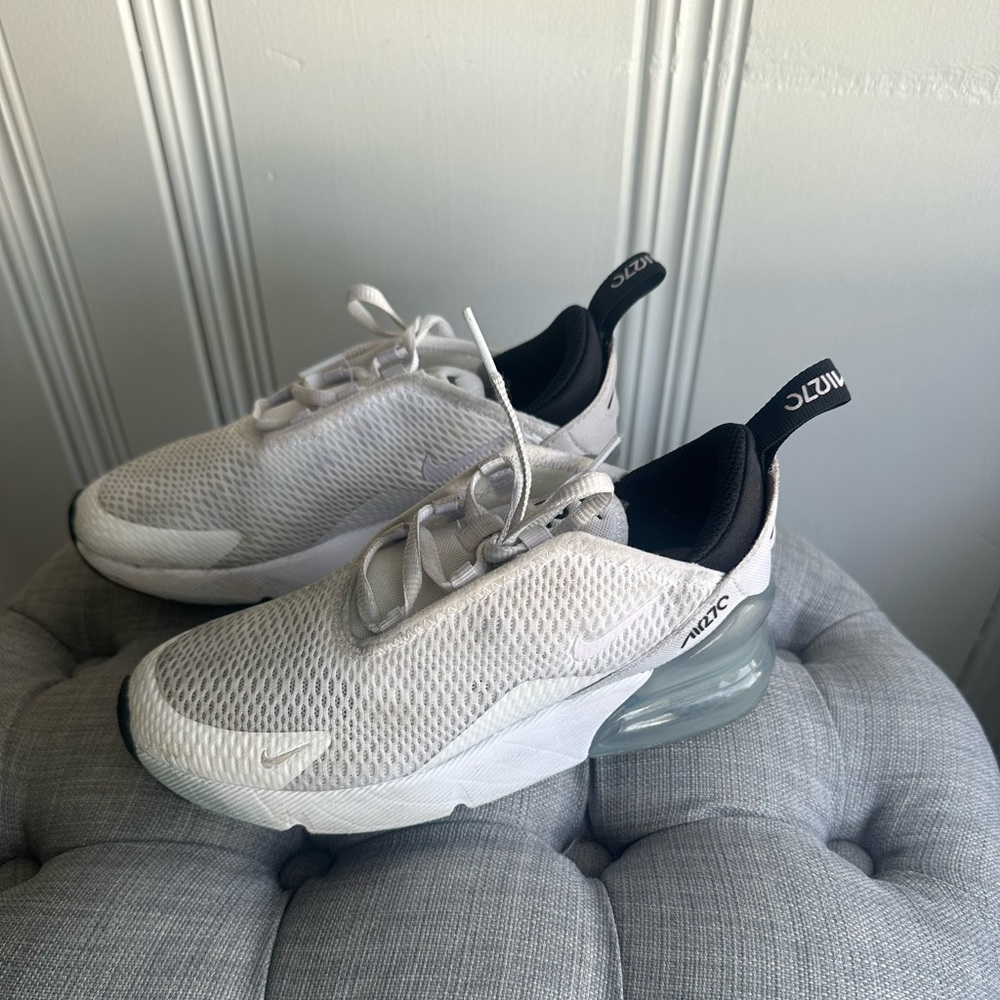 Nike Sneakers White size 2Y normal wear needs a quick cleaning.